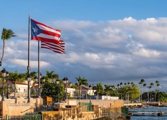Puerto Rico's flag in San Juan